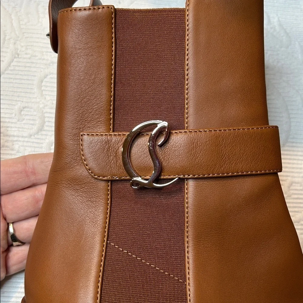 Christian Louboutin  Chelsea Booty 70 Ankle Boots. Worn one time. Size 40/9.5